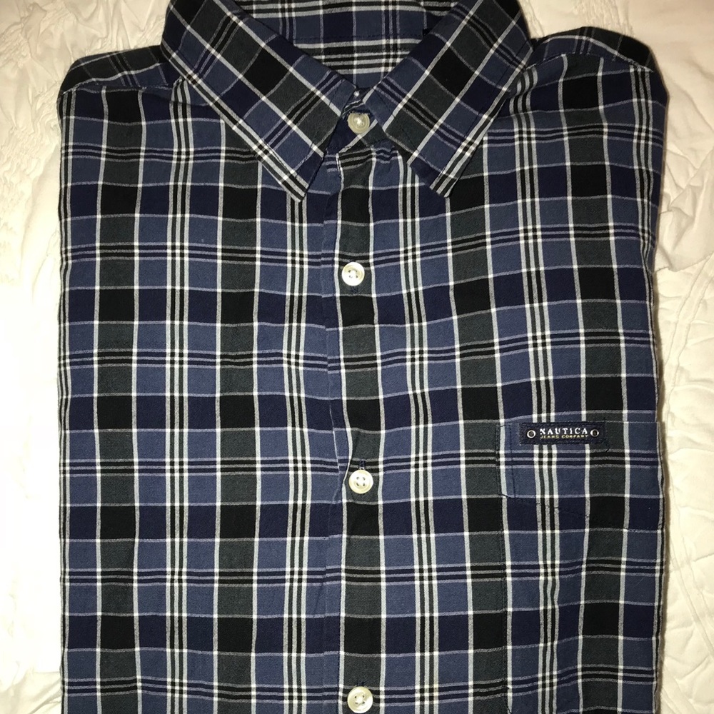 Plaid button down